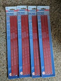 04340 Lot Of 4 Century Drill And Tool High Speed Steel Blades 12inch 18t 24t 32t