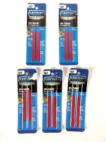 06418 Lot Of 5 Century Drill 2 3/4inch X 18t Universal Shank Jig-saw Blades Pc