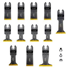 Qt-omt-cb6 Lu&mn Tools Oscillating Multi Tool Blades Black Carbide Quick Release Saw F