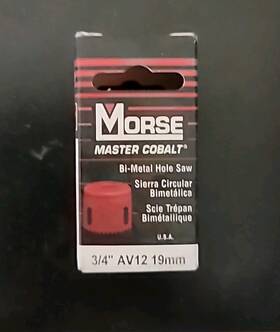 Av12 M. K. Morse Av14 Master Cobalt Bi-metal Hole Saw 3/4 Inch Diameter 19mm