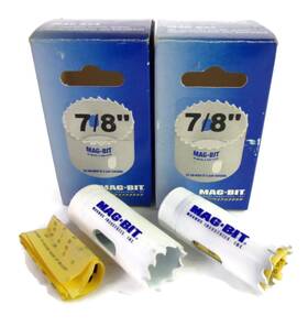 624.1416 Mag-bit 2-pcs 7/8 Inch Bi-metal Hole Saw Blades Magnus New In Box