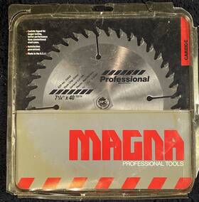 70042 Magna Industrial Tool #70042 Carbide 7-1/4 Inch X 40 Tooth Saw Blade Professional Tools Made In Usa