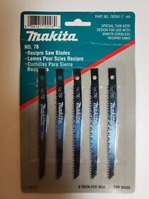 792541-7 Makita 4 3/4inch 9 Tpi Wood Cutting Cordless Recipro Saw Blade