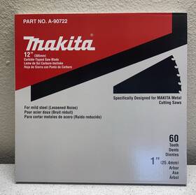 A-90722 Makita 12 Inch 60-teeth General Purpose Silver 08838carbide-tipped Saw Blade