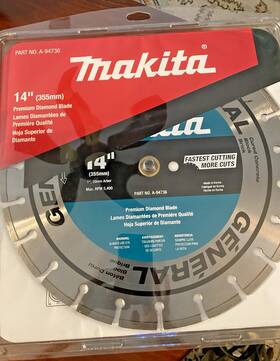 A-94736 Makita New 14 Inch Premium Diamond Masonry Blade