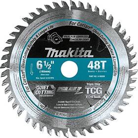 A-98809 Makita B-56801 6-1/2 Inch 48t Carbide-tipped Cordless Plunge Saw Blade