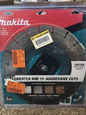E-01719 Makita 14 Inch Diamond Blade Segmented General Purpose Concrete Paver