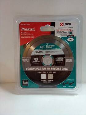 E-07397 Makita Ceramic Granite Tile Diamond Blade X-lock 4-1/2 Inch Item #651 R1