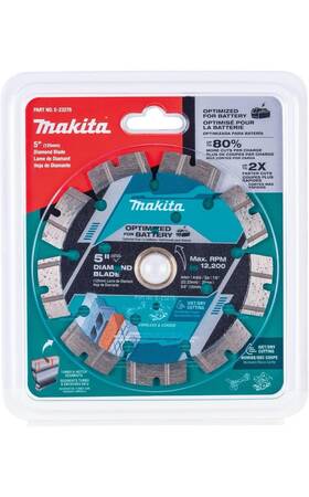 E-23276 Makita 5 Inch Thin Kerf Diamond Blade Segmented General Purpose
