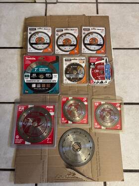 Pv007t-pv005t-b69624 Makita Ridgid Pv007t-pv005t-b69624- 9 Peace Pearl Diamond Blades