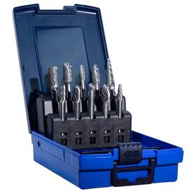 Maodwin 607602415982 Carbide Burr Set Tungsten Cutting Tools Double Cut Rotary Files 1/4 Inch