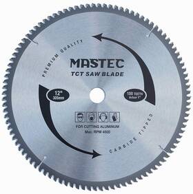 Hu-xi-167 Mastec 12-inch 100 Tooth Tcg For Aluminum And Non Ferrous Metals Cutting Saw Blade W