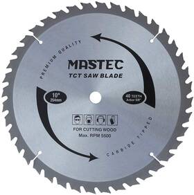 Mtw1040 Mastec 10 Inch Carbide-tipped Professional Woodworking Saw Blade With 40t Atb Anti K