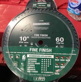252-8292 Masterforce Industrial C4 Hi Density Carbide Tipped Blade. T
