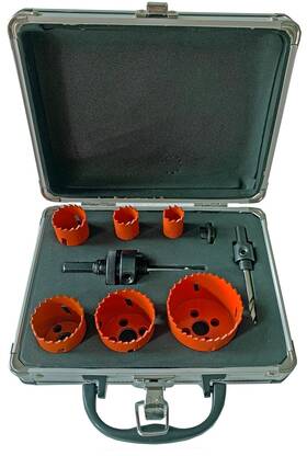 9bmh Mc 9pcs Bi-metal Hole Saw Set Bimetal Cutting Kit 3/4 Inch -2-1/4 Cutter