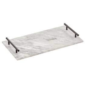 20526mdk Mdesign Thin Marble Pastry Board Cutting Slab Kitchen Serving Tray With Deco