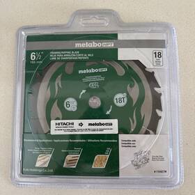 115427m Metabo Hpt 6 1/2 Inch X 18 Tooth 5/8 Framing Ripping Blade New