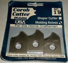 Mhk75 Mhk25 Corob-cutter Corob Cutter 19 Shaper Bead Bevel Molding Knives To Fit Head Or
