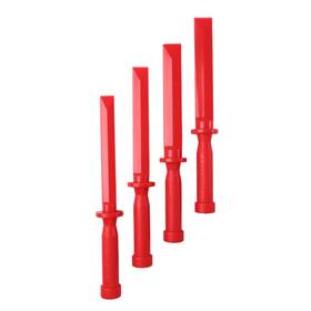Mieryier 717710841495 Plastic Razor Blade Scraper - 4-piece Chisel Set 3/4 Inch To 1-1