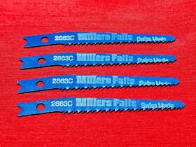 2863c Millers Falls Vintage 2-3/4 Inch Sabre Saw Blades U-shank Swiss Made Lot Of 4