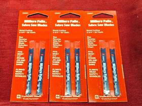 2866c Millers Falls Vintage 2-3/4 Inch Metal Saw Blades U-shank Swiss Made Lot Of 6