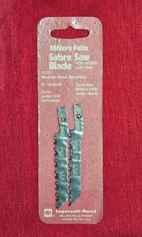 9452c Millers Falls Vintage Sabre Saw Blades 3 Inch - 10t U-shank Usa 2 Pack New