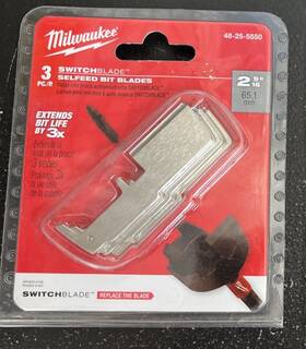 Milwaukee 045242313884 2-9/16 Inch Switchblade Replacement Blade 2pk Of 3pcs