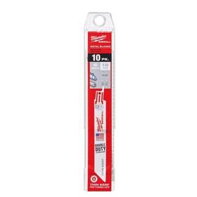 48-00-3184 Milwaukee 045242476183 6 In 18 Tpi Thin Kerf Metal Saw Blades 10pk
