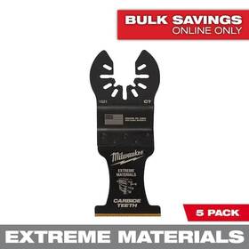 Milwaukee 045242571178 1-3/8 Inch Carbide Universal Fit Extreme Wood And Metal Cutting Blade 5-pack