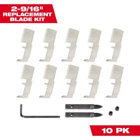 Milwaukee 313015547515 2-9/16 Inch Switchblade High Speed Steel Blade Replacement Kit 10-blades