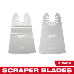 Milwaukee 313040610604 2 Inch Stainless Steel Universal Fit Rigid/flex Scraper Multi-tool Oscillating Bl