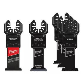 Milwaukee 313106891862 Oscillating Multi-tool Blade Kit With Nitrus Carbide 5-piece
