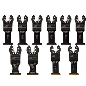 Milwaukee 313108752758 10-piece Multi-tool Oscillating Blade Pack