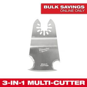Milwaukee 445000429438 Stainless Steel Universal Fit 3-in-1 Cutting/scraper Multi-tool Oscillating Blad