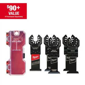 Milwaukee 445046954956 Multi-tool Oscillating Blade Kit With Nitrus And Bi-metal Blades 5-piece