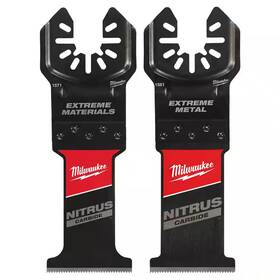 Milwaukee 445047946950 Oscillating Tool Blades 2 Pk Nitrus Carbide Extreme Metal Wood Cutting