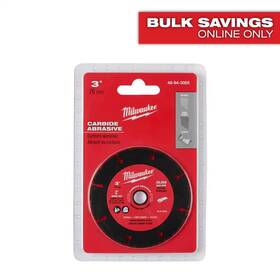 Milwaukee 445048856869 3 Inch Carbide Abrasive Blade