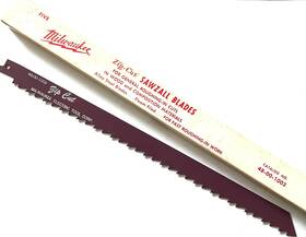48-00-1003 Milwaukee 5 Pack No. Zip-cut Sawzall Blade 3 Teeth To 1 Inch 12 Long