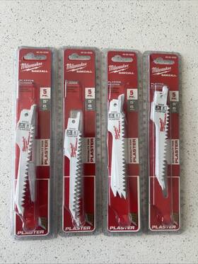 48-00-5052 Milwaukee 20 Blades 5 Inch X 6tpi Bi-metal Super Sawzall Plaster