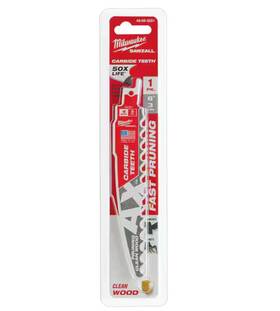 48-00-5231 Milwaukee 6 Inch 3tpi Carbide Teeth Sawzall Reciprocating Saw Blade - 1pk