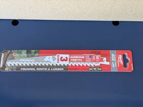 48-00-5232 Milwaukee Sawzall Carbide Pruning Recip Blade Clean Wood 3tpi X 9 Inch