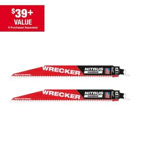 48-00-5272pc Milwaukee 9 Inch 6 Tpi Wrecker Nitrus Saw Blade With Additional