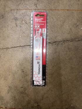 48-00-5712 Milwaukee 5pk 6 Inch 10 Tpi The Torch Sawzall Blades New