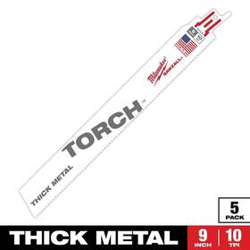 48-00-5713s Milwaukee 9 Inch 10 Tpi Torch Thick Metal Cutting Sawzall Reciprocating 4-pack