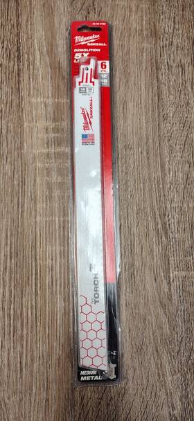 48-00-9789 Milwaukee 12 In 18 Tpi Torch Sawzall Saw Blades 6 Pack