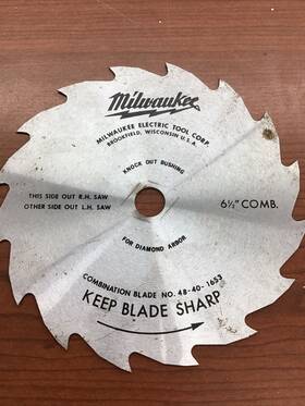 48-40-1653 Milwaukee Combination Blade # 6-1/2 Comb