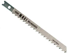 48-42-0500 Milwaukee 4 Inch High Speed Carbon Steel Jig Saw Blade 6tpi 5-pack