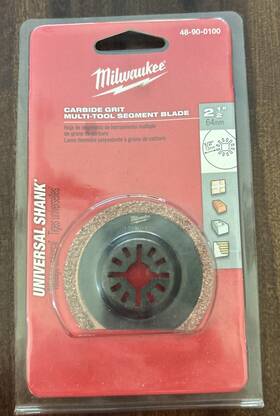 48-90-0100 Milwaukee 2.5 Inch Carbide Grit Multi-tool Segment Blade