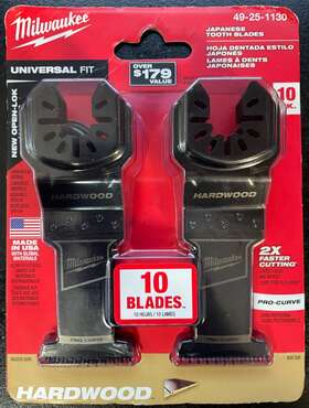 49-25-1130 Milwaukee Universal Fit 10-pack Japanese Tooth Blades