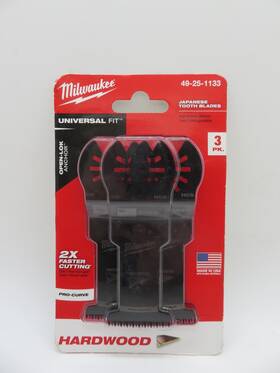 49-25-1133 Milwaukee 1-3/8 Inch Open-lok Hcs Japanese Tooth Multi-tool Blades -